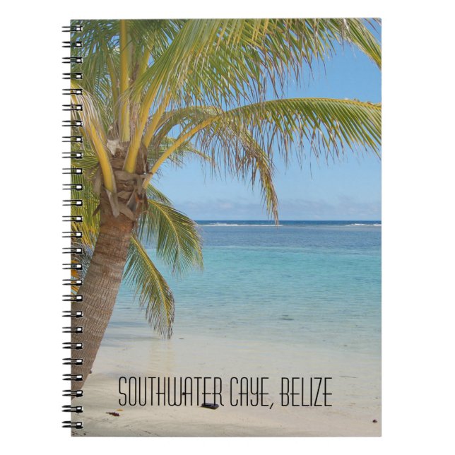 Belise Tropical Beach Caribbean Sea Seascape Notebook (Front)