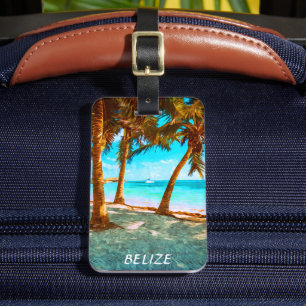 Belise Tropical Beach  Luggage Tag