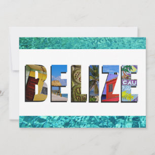 Belise Tropical Beach Ocean Travel Photo Flat Card