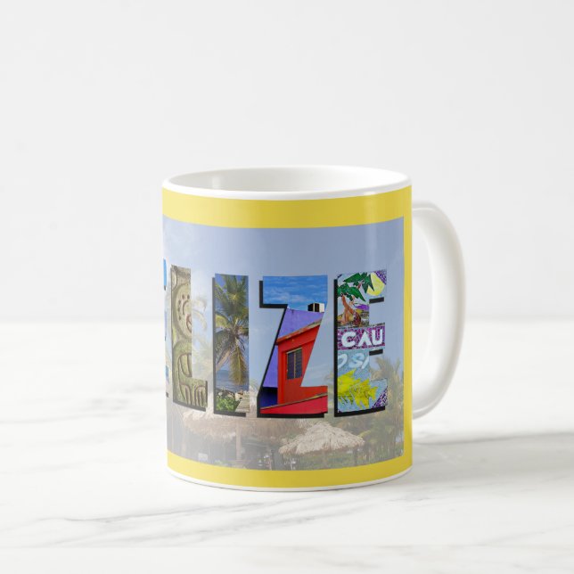 Belise Tropical Beach Travel Photos Coffee Mug (Front Right)