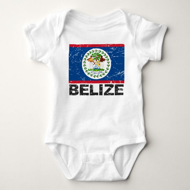 Belise Vintage Flag Baby Bodysuit (Front)