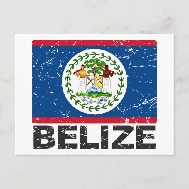 Belise Vintage Flag Postcard (Front)