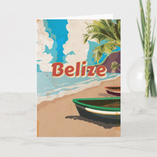 Belise Vintage travel poster Holiday Card