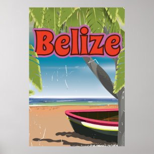 Belise vintage vacation poster