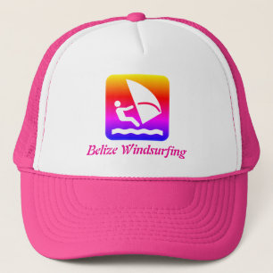 Belise Windsurfing (Glover's Reef Atoll) Rainbow Trucker Hat