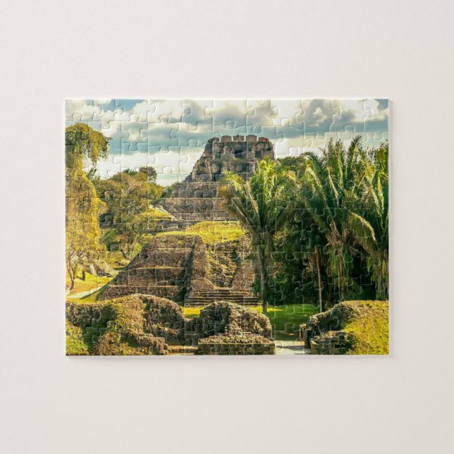 Belise Xunantunich stylised Jigsaw Puzzle (Horizontal)