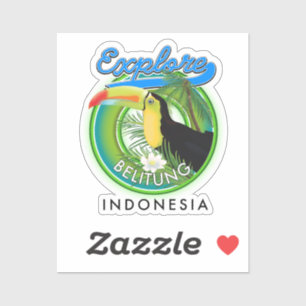 Belitung Indonesia travel logo