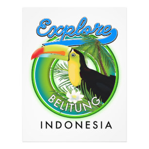 Belitung Indonesia travel logo Photo Print