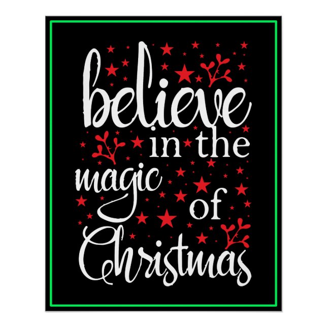 Belive in The Magic Of Christmas Poster (Front)