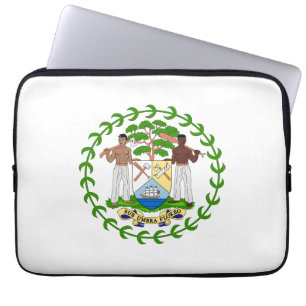 Belize country coat arms symbol emblem flag laptop sleeve