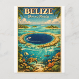 BELIZE – Dive into Paradise Postcard
