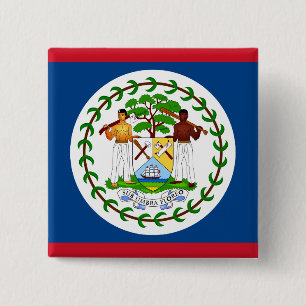 Belize Flag 15 Cm Square Badge