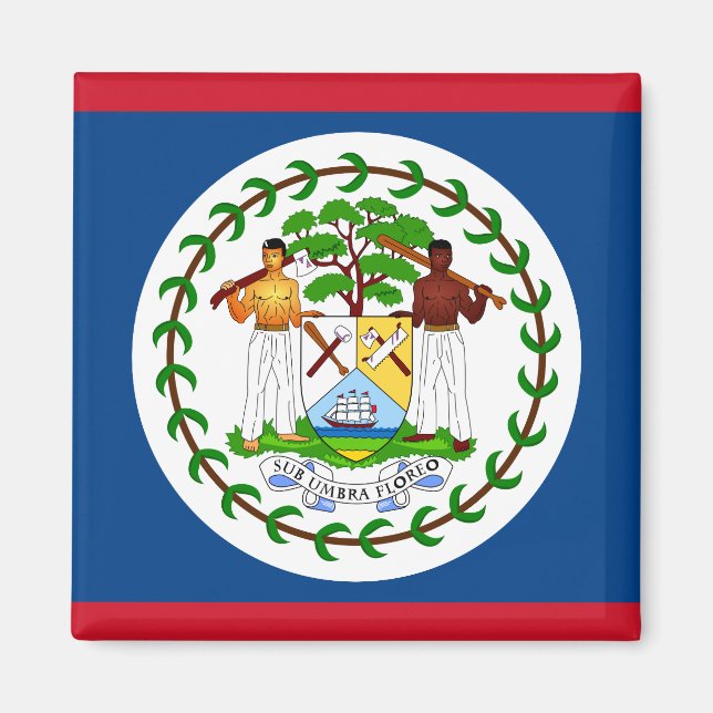 Belize Flag Magnet (Front)