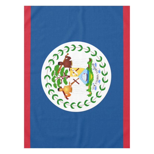 Belize flag Tablecloth (Front)