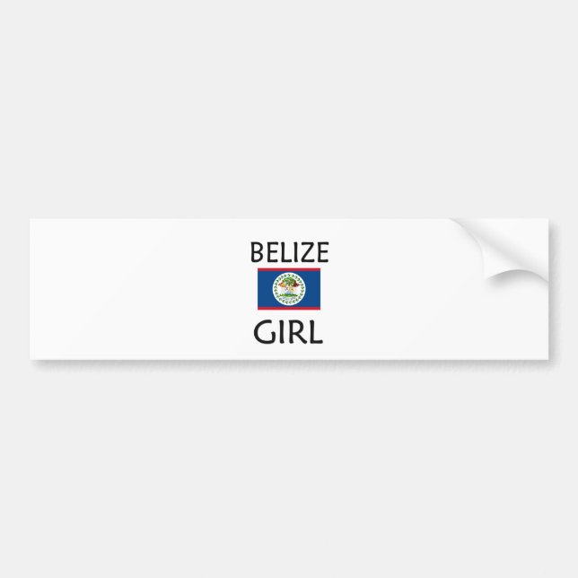 BELIZE GIRL BUMPER STICKER (Front)