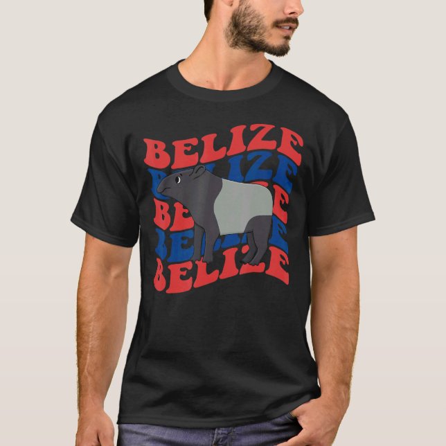 Belize Independence Day 21 Sep Tapirus Bairdii T-Shirt (Front)
