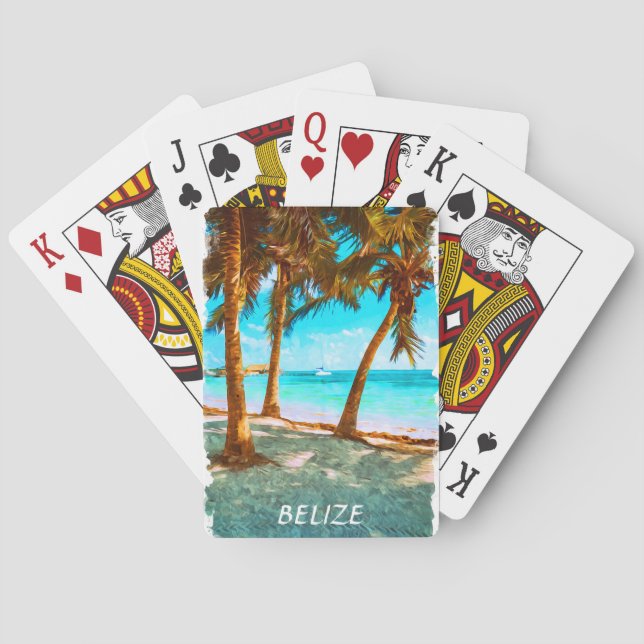 Belize Tropical Beach  Playing Cards (Back)