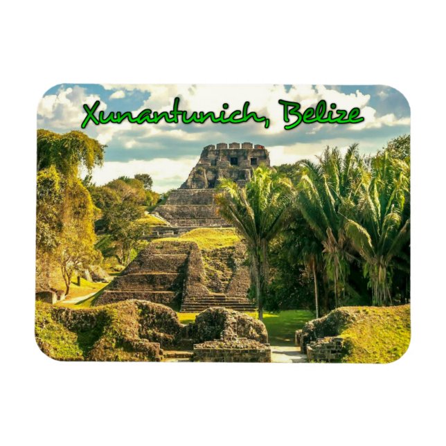 Belize Xunantunich stylized Magnet (Horizontal)