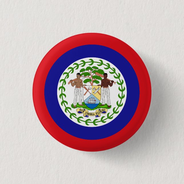 Belizean Flag 3 Cm Round Badge (Front)