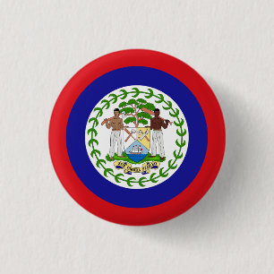 Belizean Flag 3 Cm Round Badge