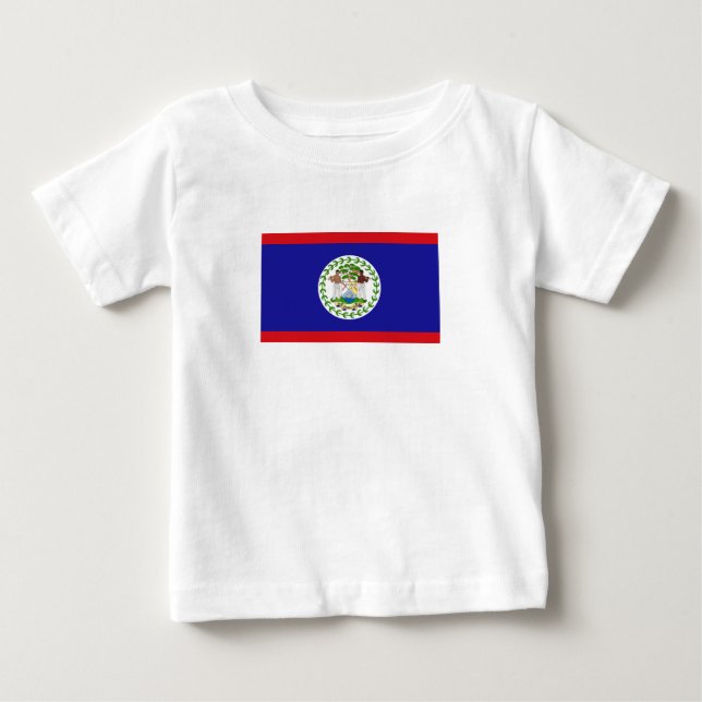 Belizean Flag Baby T-Shirt (Front)