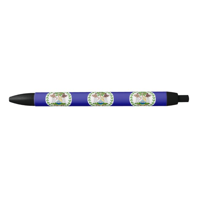 Belizean Flag Blue Ink Pen (Front)
