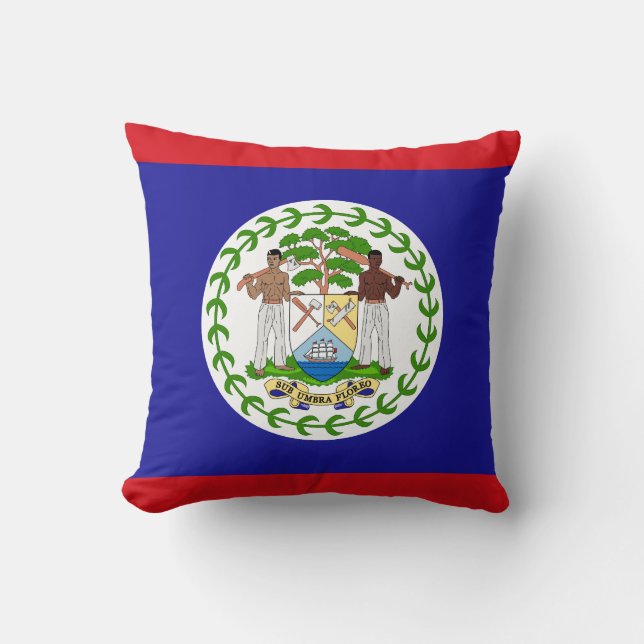Belizean Flag Cushion (Front)