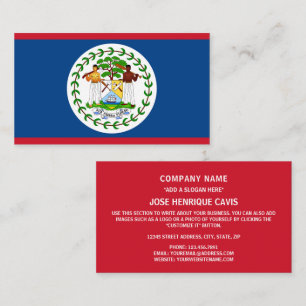 Belizean Flag, Flag of Belise Business Card