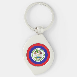 Belizean Flag Key Ring