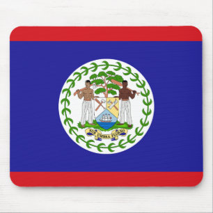 Belizean Flag Mouse Mat
