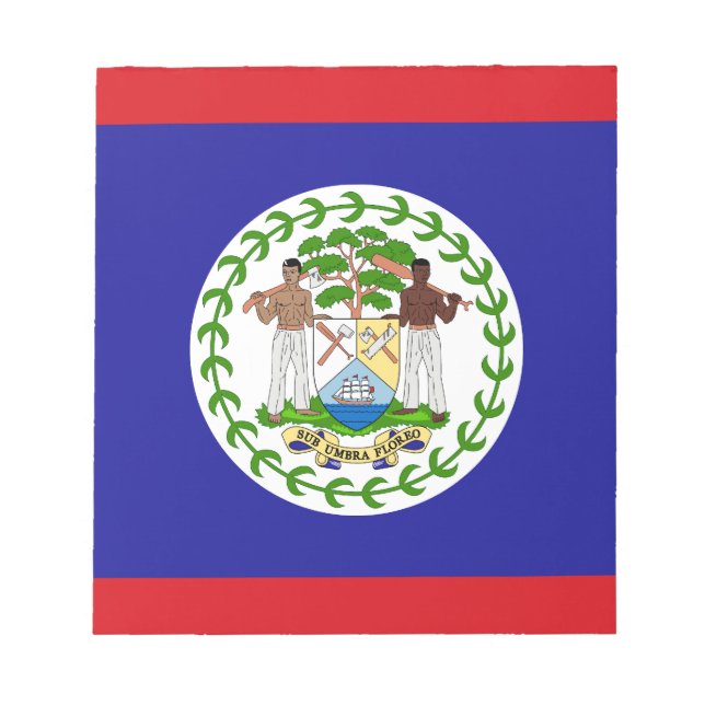 Belizean Flag Notepad (Front)