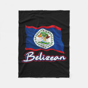 Belizean Flag Patriotic Mayan Men Women Kids Fleece Blanket