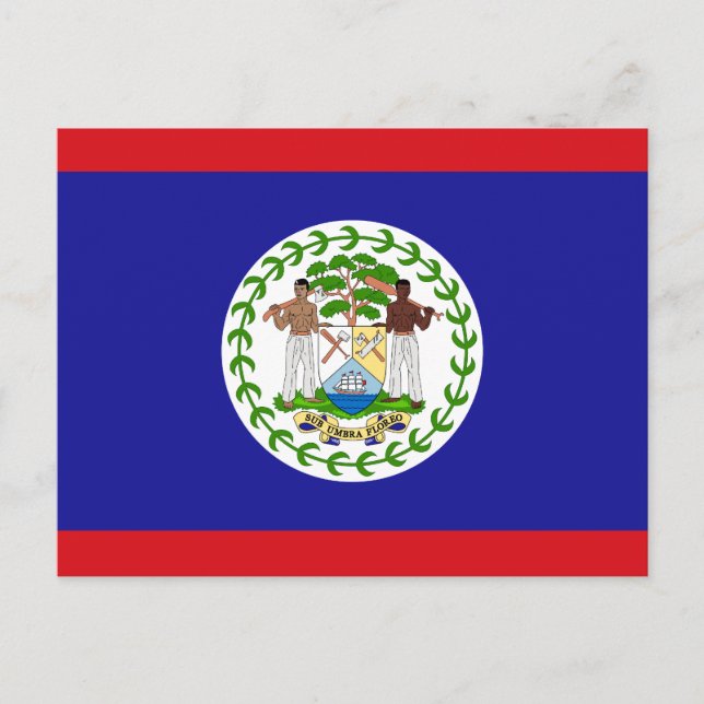 Belizean Flag Postcard (Front)