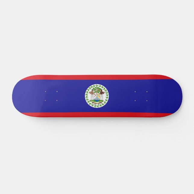 Belizean Flag Skateboard (Horz)