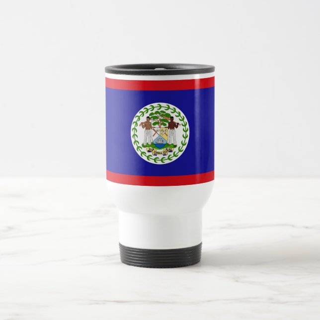 Belizean Flag Travel Mug (Center)