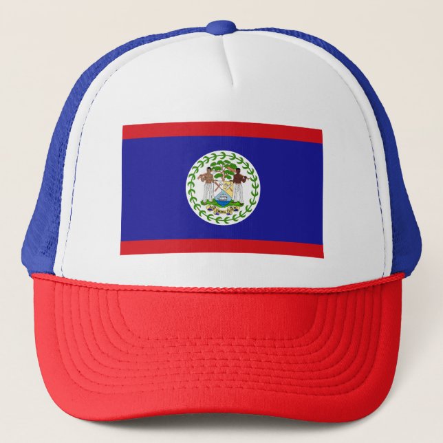 Belizean Flag Trucker Hat (Front)