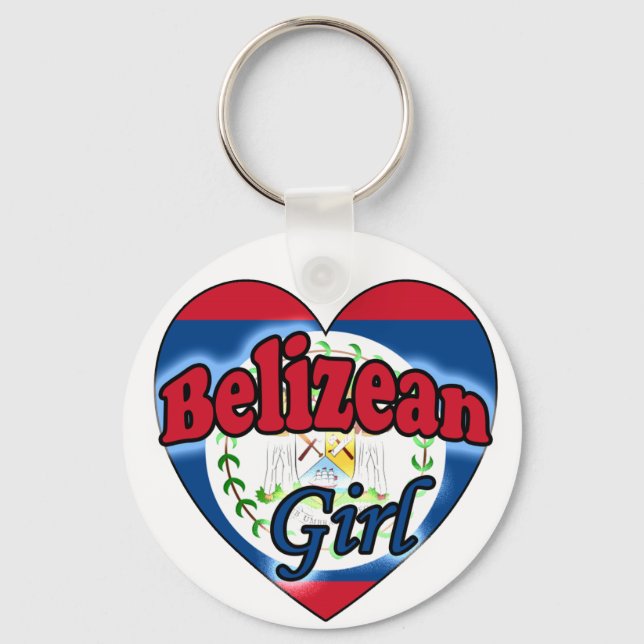 Belizean Girl Key Ring (Front)
