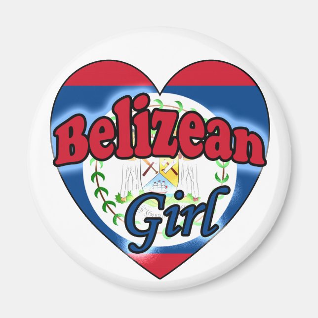 Belizean Girl Magnet (Front)