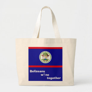 Belizeans Wine Reusable Together Tote Bag Purse
