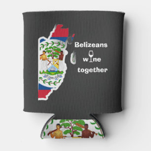 Belizeans Wine Together Koozie Can Cooler Sleeve