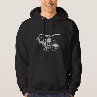 Bell 206 Jetranger Helicopter Hoodie