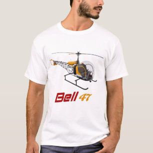 Bell 47 helicopter, bell 47g, flyinside bell 47 T-Shirt