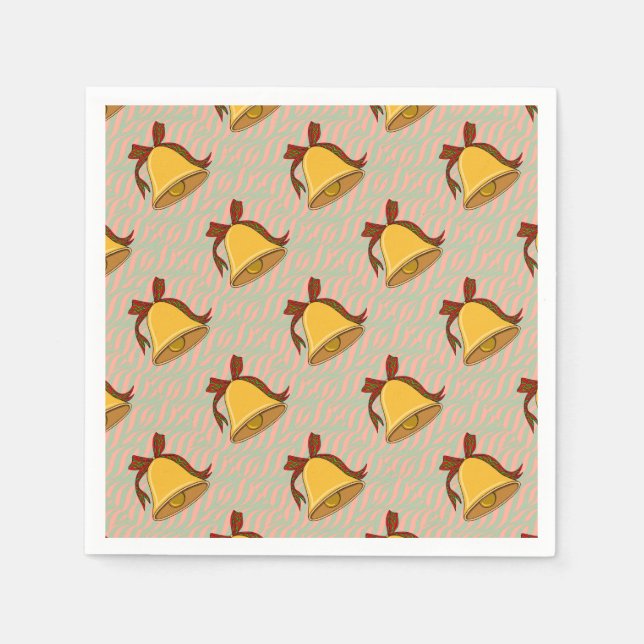 Bell and Bow Napkin (Front)