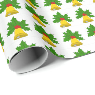 Bell and Holly Wrapping Paper