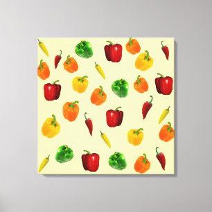 Bell and Mini Pepper Canvas Print