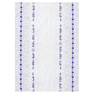 Bell and Pomegranate with "Shabbat Shalom" Tablecloth