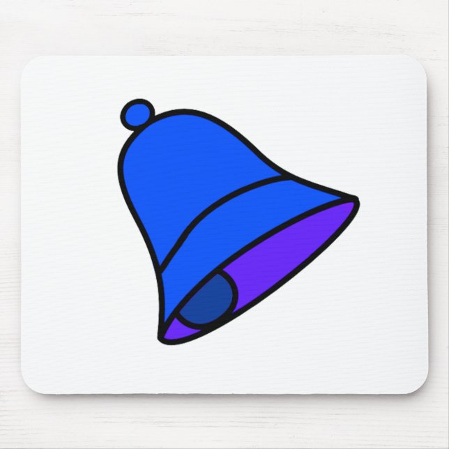 Bell Blue 45 deg The MUSEUM Zazzle Gifts Mouse Mat (Front)