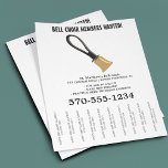Bell Choir Handbell Musical Instrument Flyer<br><div class="desc">Promote your church bell choir, recruit new members or offer private instruction. This flyer features an illustration of a handbell and is ready to be personalised with your own information. The flyer has tear off strips so that you can easily share your information. You will need to use your scissor...</div>