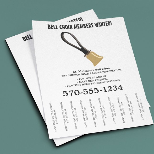 Bell Choir Handbell Musical Instrument Flyer (Creator Uploaded)
