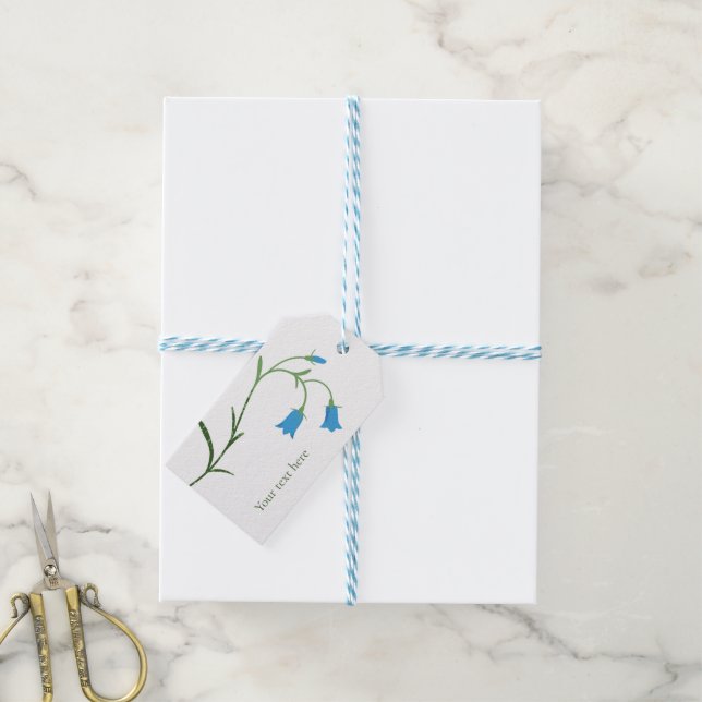 bell flowers gift tags (With Twine)